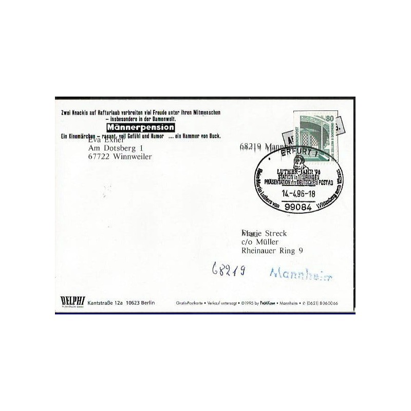 Niemcy 1996, Marcin Luter, reformacja. Erfurt