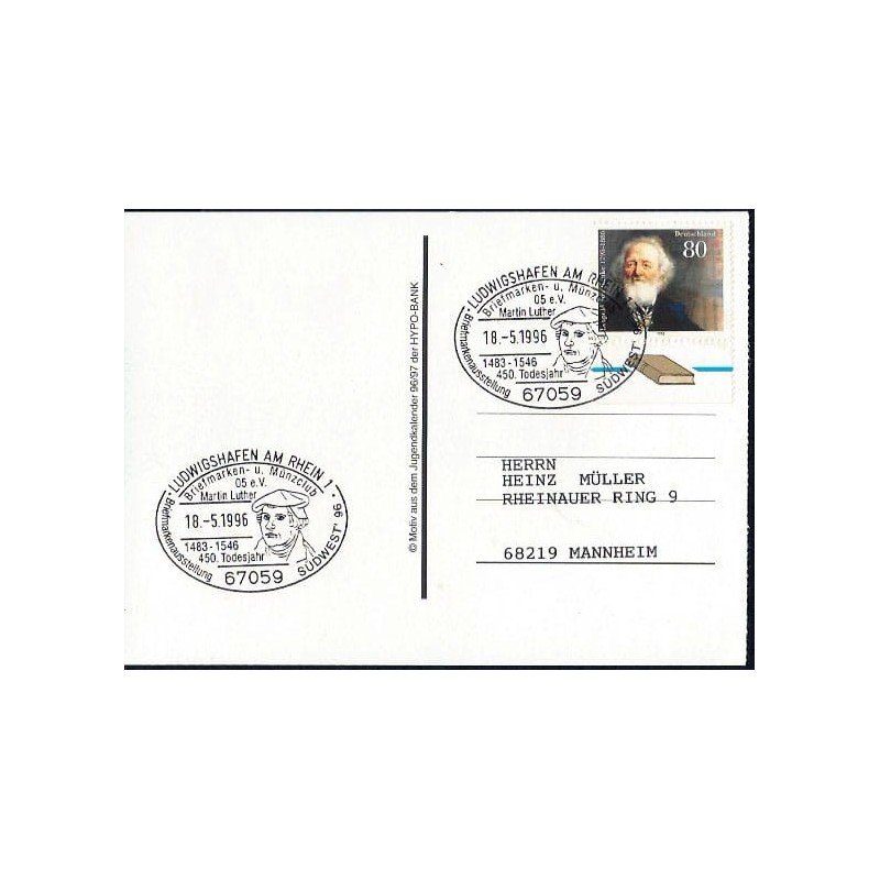 Niemcy 1996, Marcin Luter, reformacja. Ludwigshafen