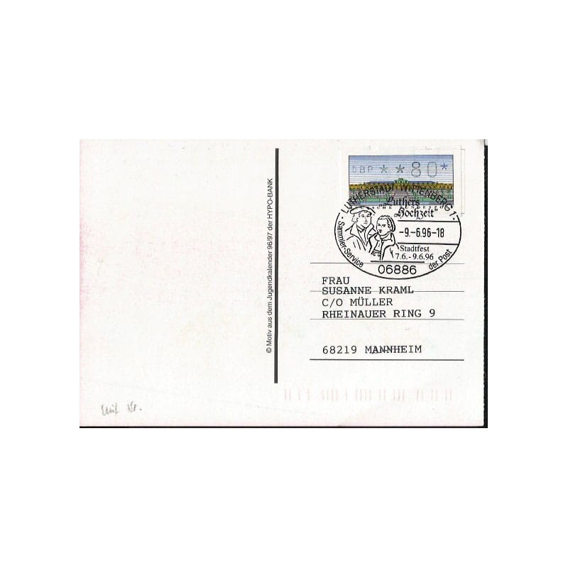 Niemcy 1996, Marcin Luter, reformacja. Lutherstadt Wittenberg