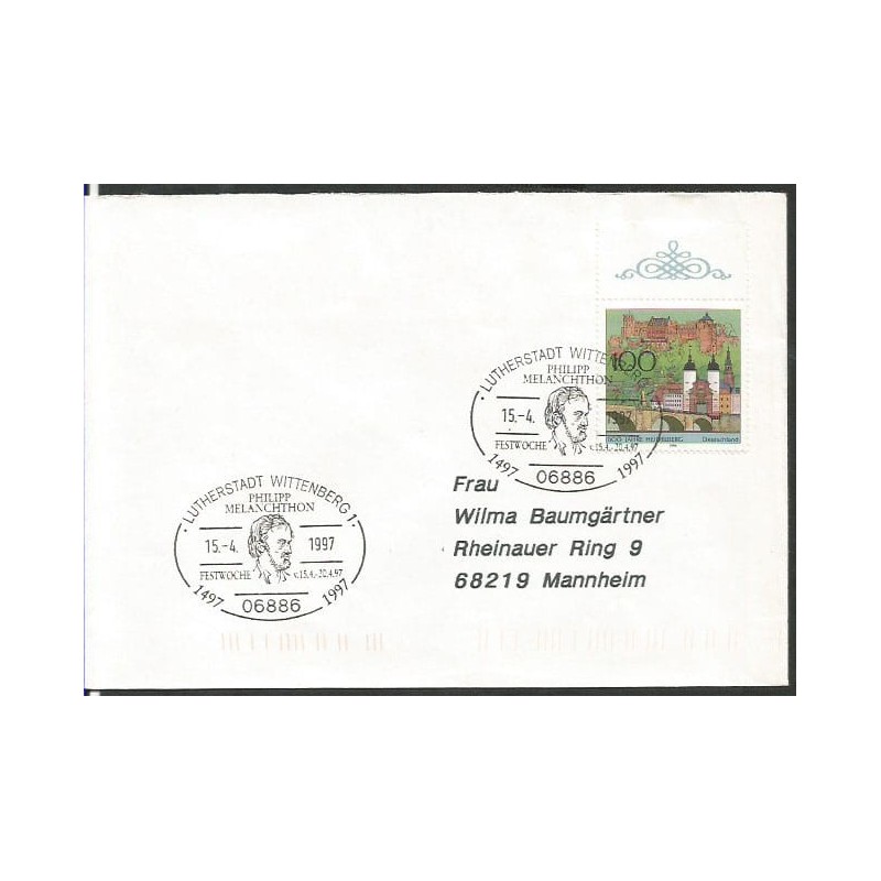 Niemcy 1997, Filip Melanchton, reformacja. Lutherstadt Wittenberg