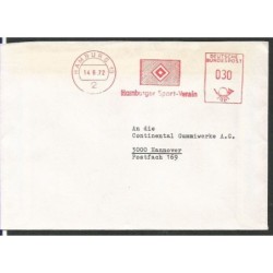 Niemcy 1972, Piłka nożna, klub HSV Hamburg. Hamburg, frankatura mechaniczna
