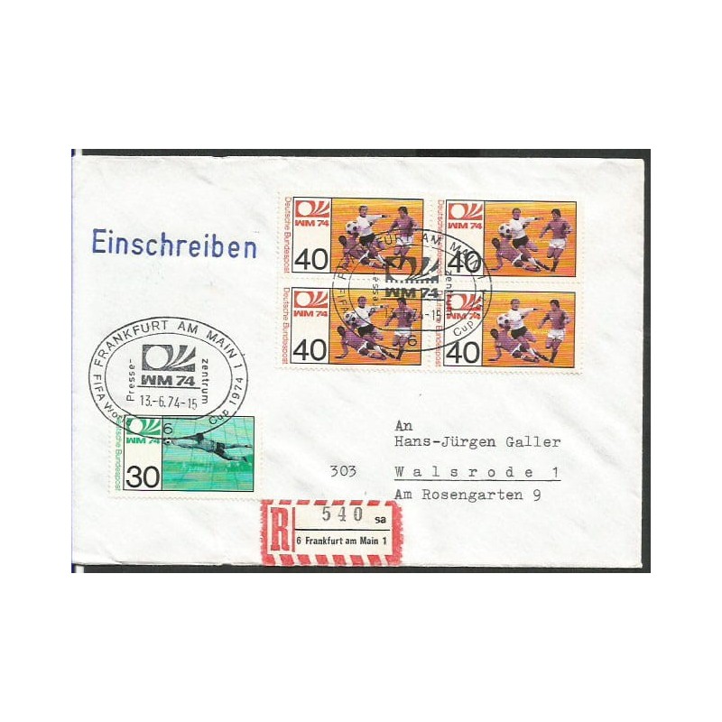 Niemcy 1974, Piłka nożna, MŚ. Frankfurt nad Menem, polecony