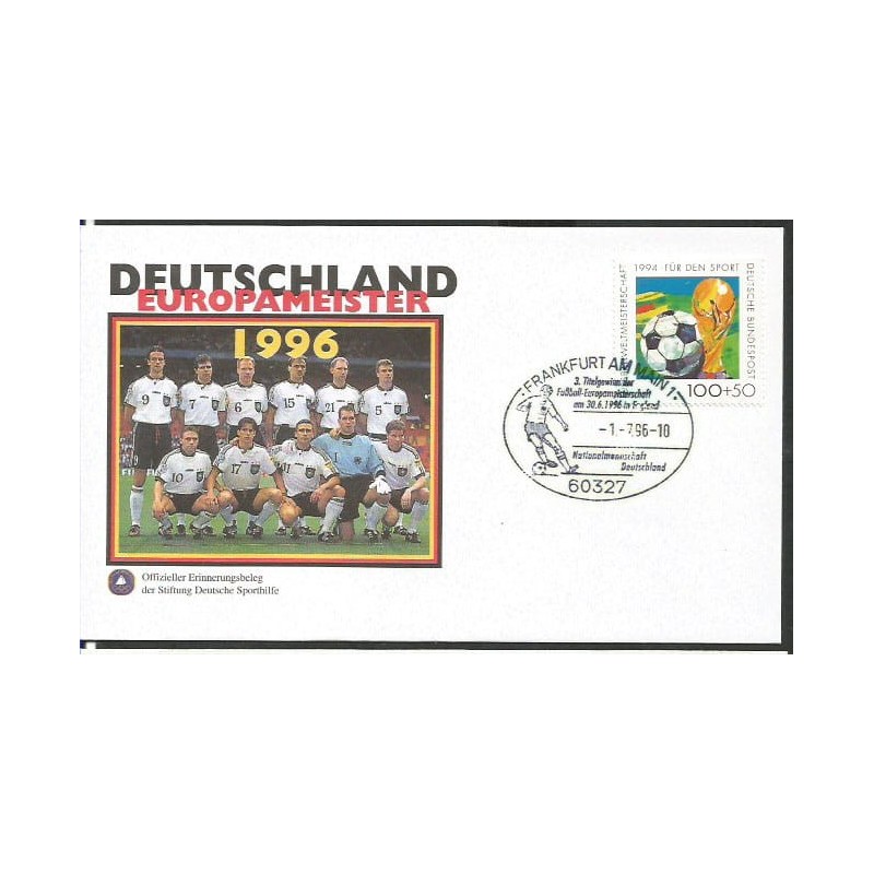 Niemcy 1996, Piłka nożna, ME, mistrz - Niemcy. Frankfurt nad Menem