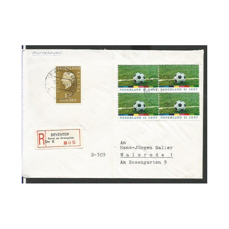 Holandia 1974, Piłka nożna. Deventer, cesarz Karol Wielki, polecony