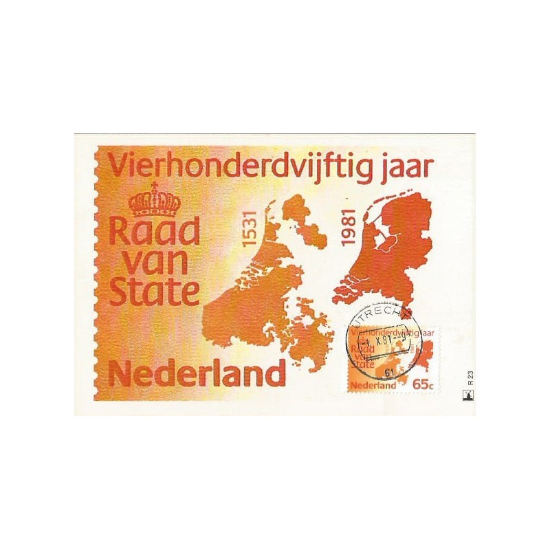 Holandia 1981, Rada państwa. Karta maksimum