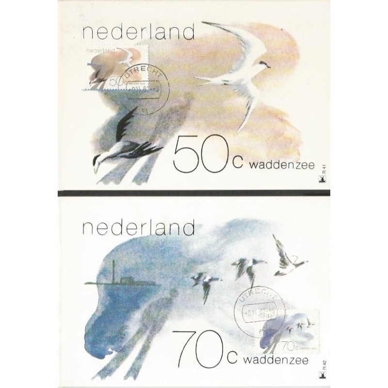 Holandia 1982, Ptaki. Karta maksimum