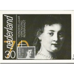 Holandia 1983, Malarstwo, Rembrandt. Karta maksimum