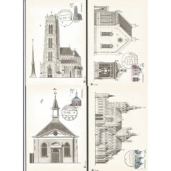 Holandia 1985, Architektura, kościoły. Karta maksimum