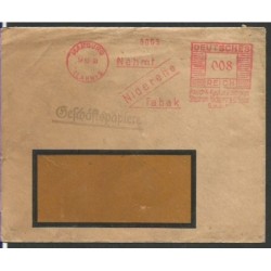 Niemcy 1938, Tytoń, papierosy. Marburg, frankatura mechaniczna