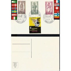 Niemcy 1957, Święta Jadwiga Śląska, biskupstwo Berlin. Karnet Hanower, nalepka