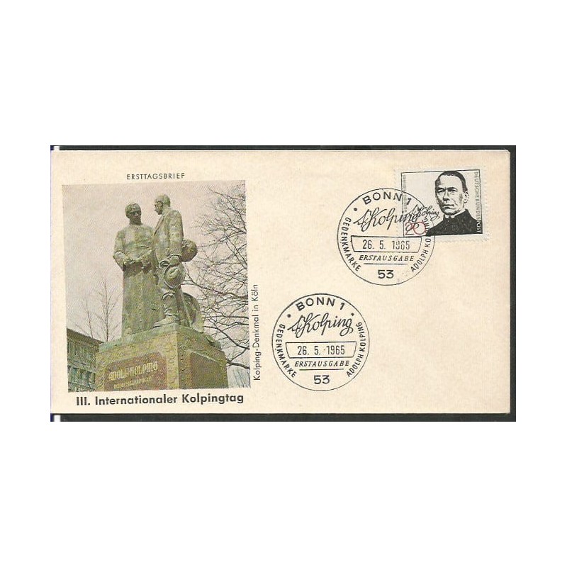 Niemcy 1965, A. Kolping, ksiądz, katolicyzm. FDC