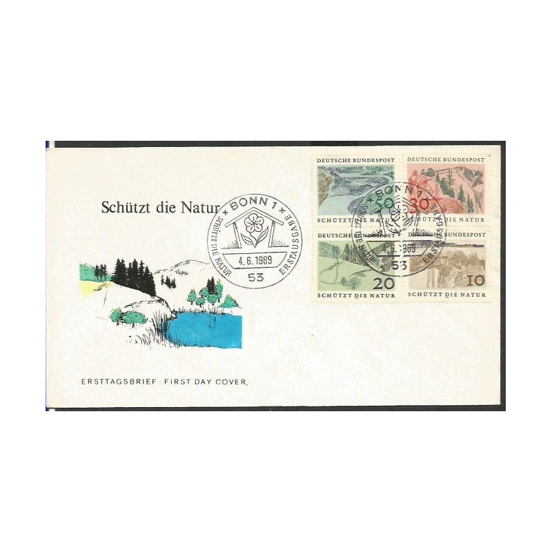 Niemcy 1969, Ochrona przyrody. FDC