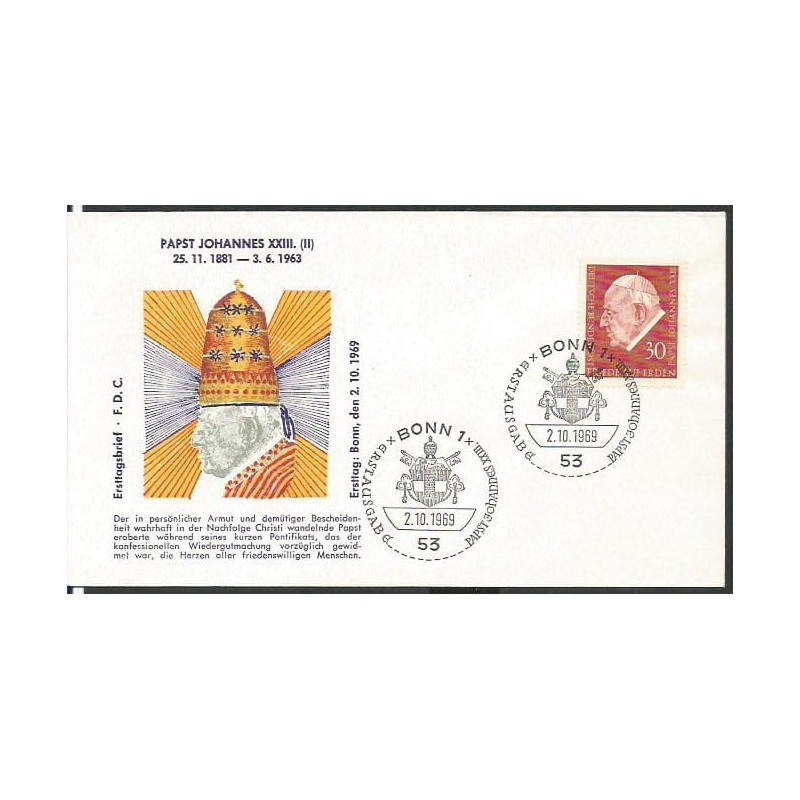 Niemcy 1969, Papież Jan XXIII. FDC