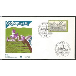 Niemcy 1970, Cochem, rycina. FDC