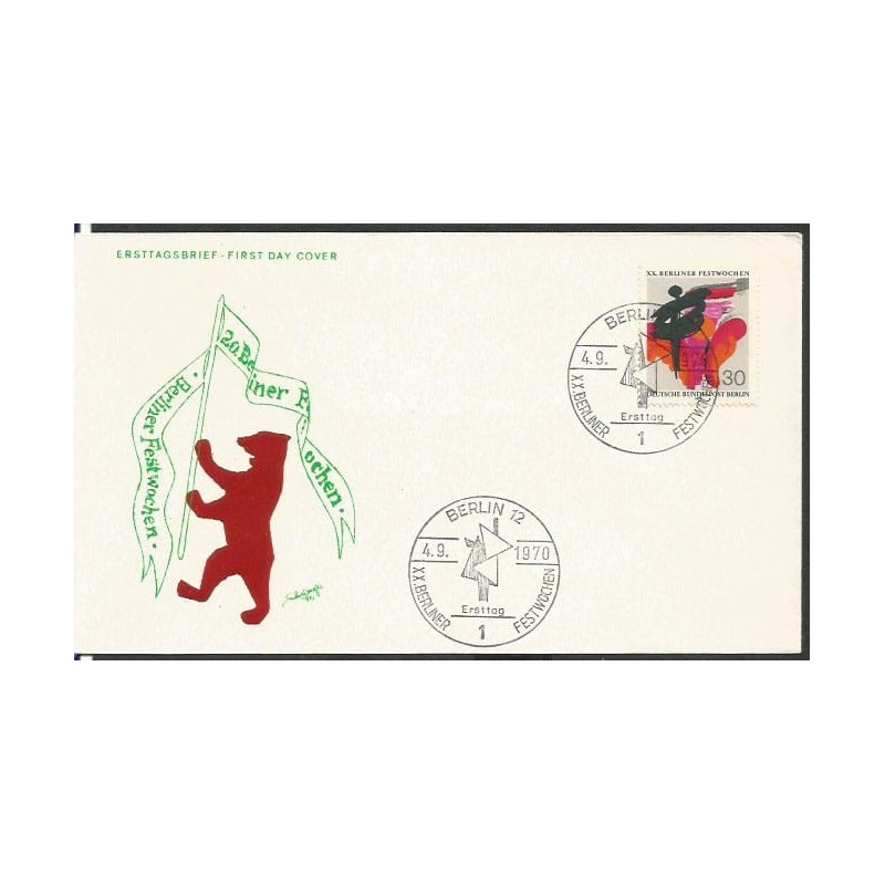 Niemcy 1970, Święto Berlina. FDC