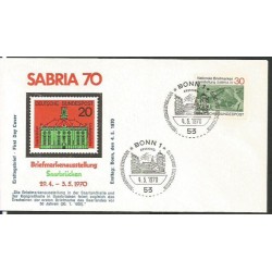 Niemcy 1970, WF Sabria SAAR. FDC