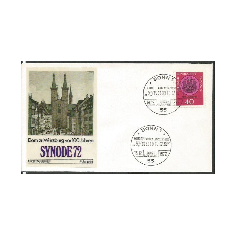Niemcy 1972, Synod, kościół katolicki. FDC