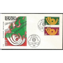 Niemcy 1973, EUROPA CEPT, poczta. FDC