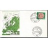 Niemcy 1973, Meteorologia, pogoda, mapa. FDC