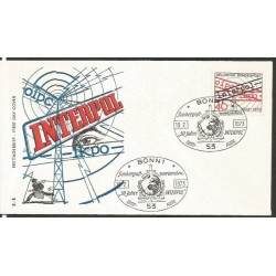 Niemcy 1973, Policja, interpol. FDC.