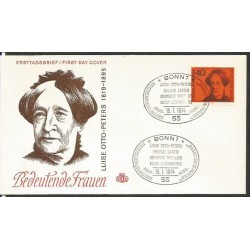 Niemcy 1974, Kobiety: L. Otto Peters. FDC z datownikiem Róża Luksemburg