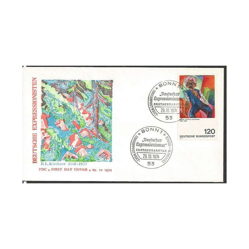 Niemcy 1974, Malarstwo. FDC
