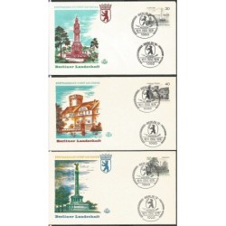 Niemcy 1976, Berlin, architektura i widoki. FDC