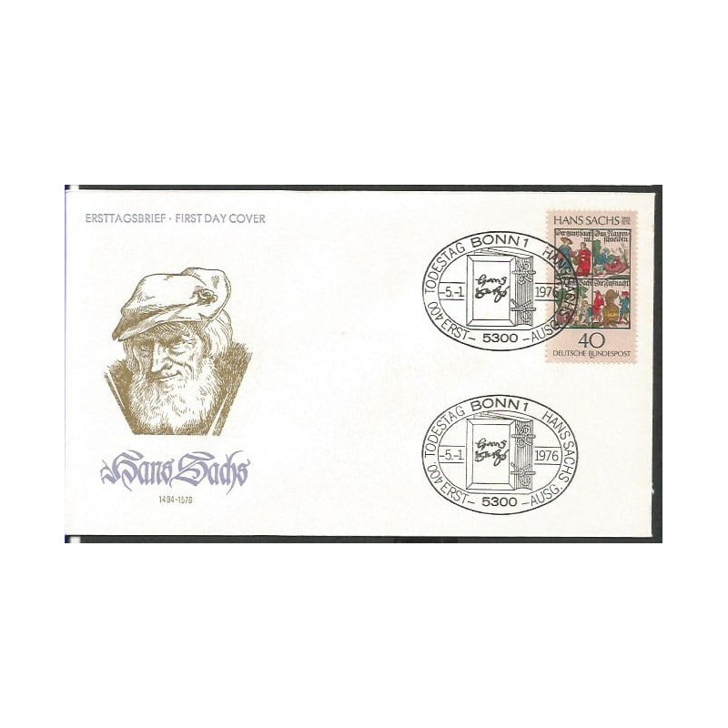 Niemcy 1976, Hans Sachs, poezja, teatr. FDC