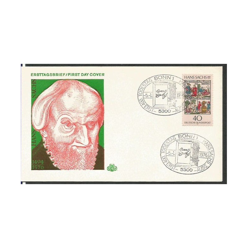 Niemcy 1976, Hans Sachs, poezja, teatr. FDC