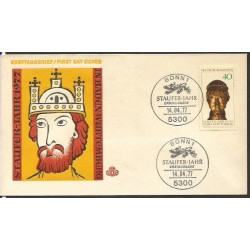 Niemcy 1977, Dynastia Hohenstaufów, cesarz, król. FDC