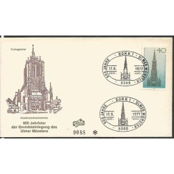 Niemcy 1977, Katedra w Ulm. FDC