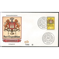 Niemcy 1977, Poczta, dzień znaczka. FDC