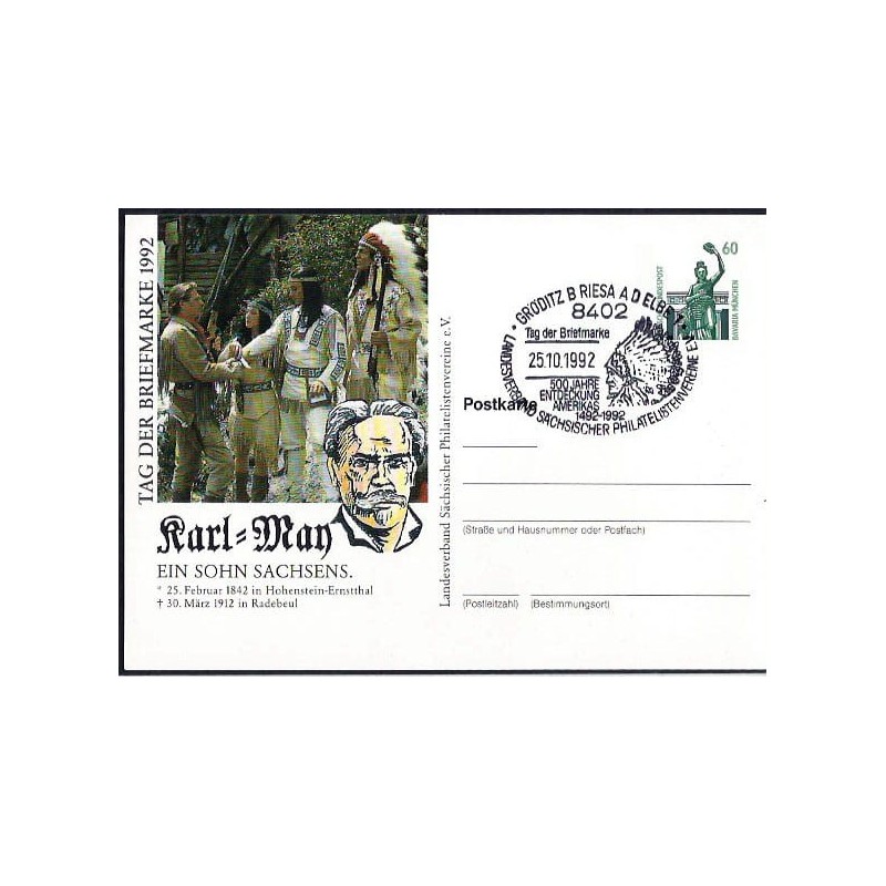 Niemcy 1992, Indianie, Karol Mann, literatura, odkrycie Ameryki. Groditz