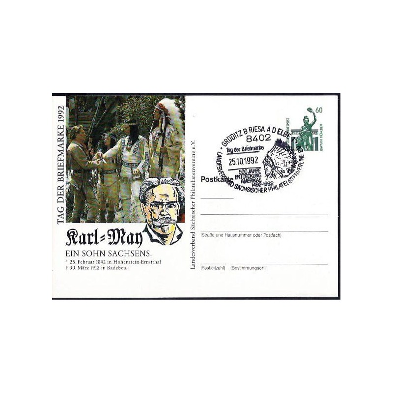 Niemcy 1992, Indianie, Karol Mann, literatura, odkrycie Ameryki. Groditz