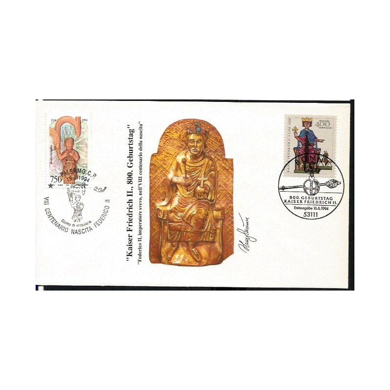 Niemcy 1994, Cesarz Fyderyk Barbarossa. FDC z Włochami
