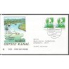 Niemcy 1995, Kanał Północny, Bałtyk, mapa. FDC