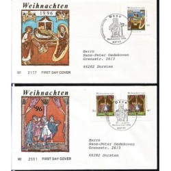 Niemcy 1996, Boże Narodzenie. FDC