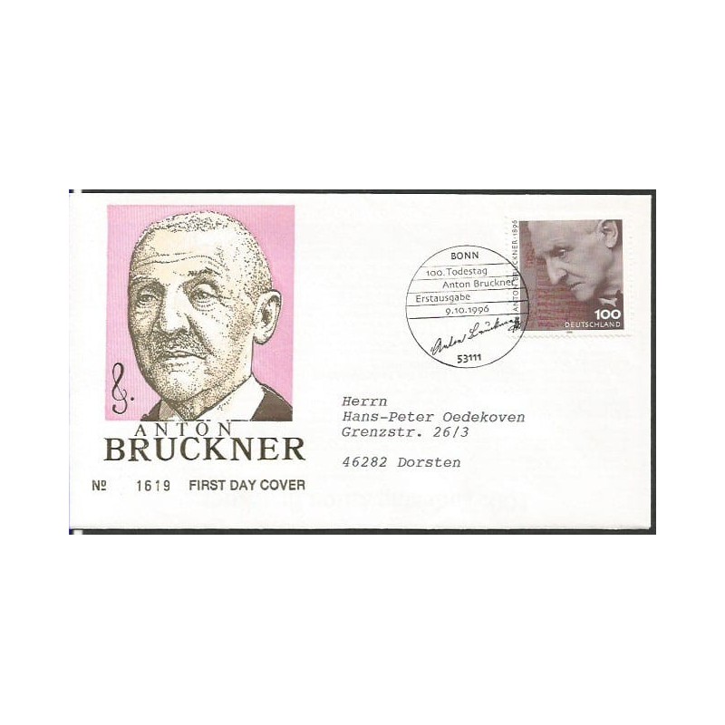 Niemcy 1996, Muzyka, A. Bruckner. FDC