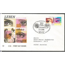 Niemcy 1996, Narkotyki, używki, medycyna. FDC