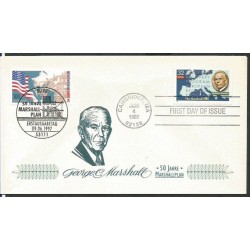 Niemcy 1997, Plan Marschalla, II wojna, FDC z USA