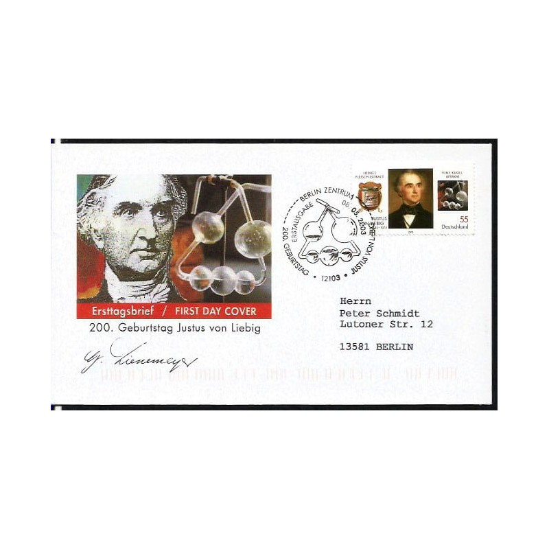 Niemcy 2003, Justus von Liebig, chemia. FDC