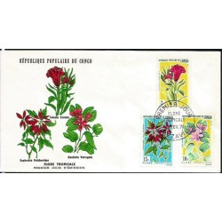 Kongo 1971, Flora, kwiaty. FDC