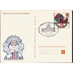 Czechosłowacja 1978, Autobus, poczta autobusowa. Praga