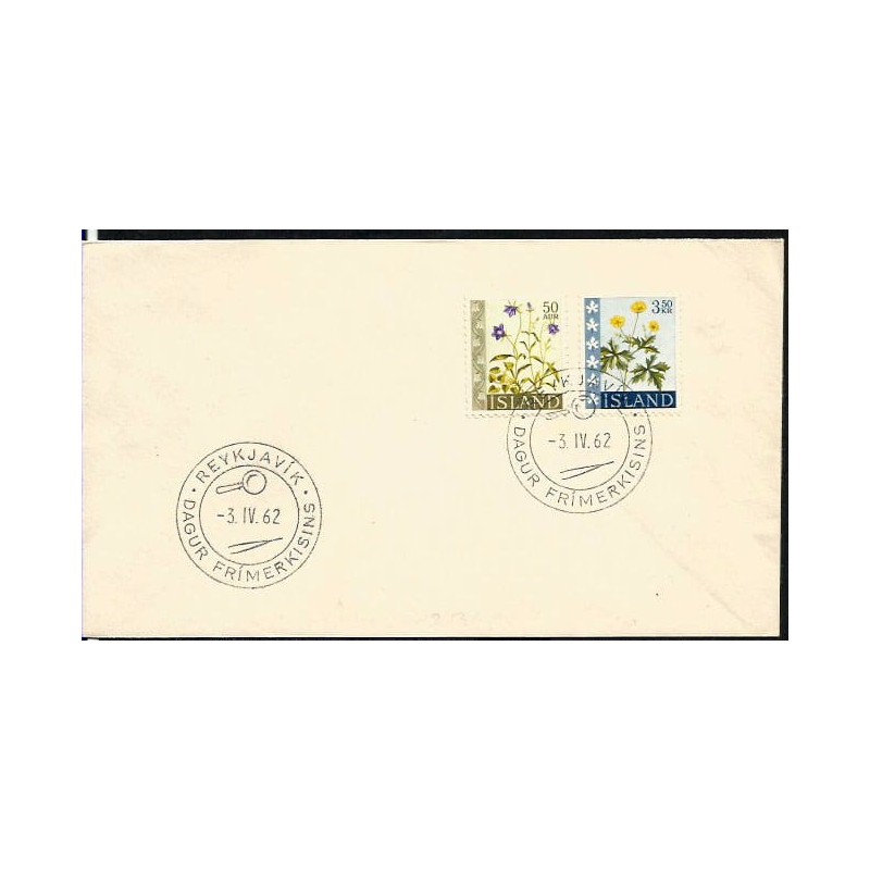 Islandia 1962, Pęseta i lupa, filatelistyka. Rejkiawik