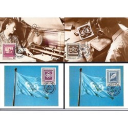 ONZ 1991, 40 lat poczty ONZ. Karta maksimum