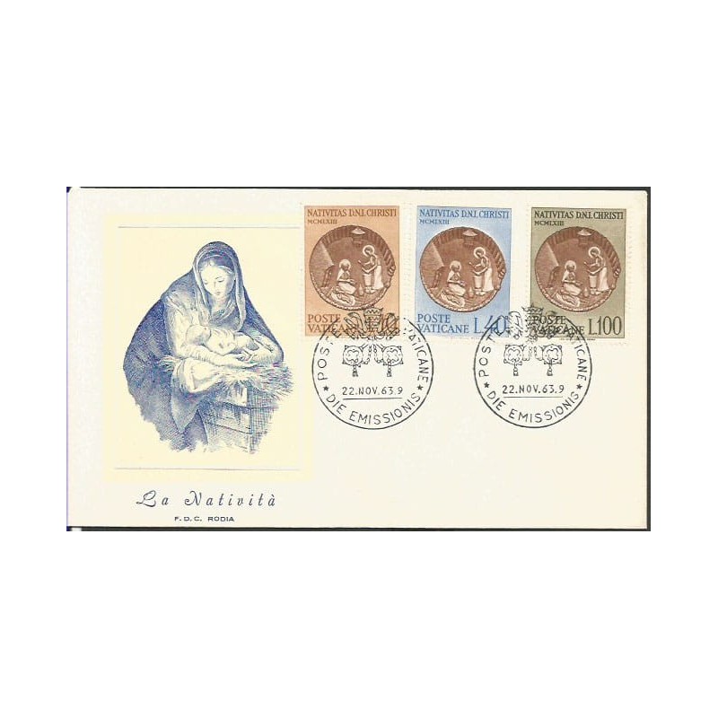 Watykan 1963, Boże Narodzenie. FDC