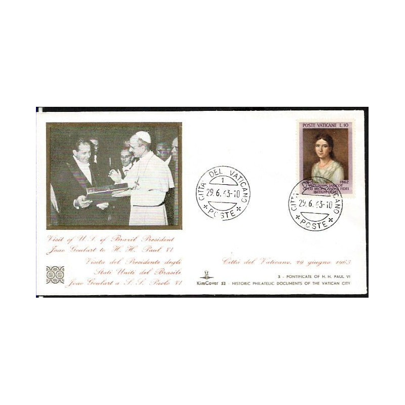 Watykan 1963, Papież Paweł VI i prezydent Brazylii Goulart