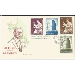 Watykan 1965, ONZ, papież Paweł VI. FDC