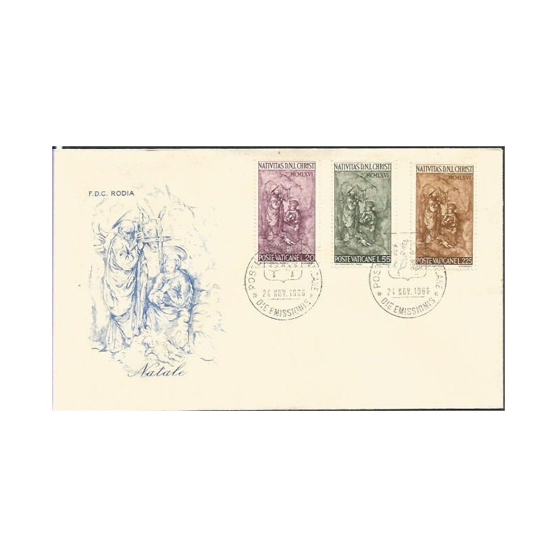 Watykan 1966, Boże Narodzenie. FDC