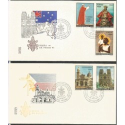 Watykan 1970, Papież Paweł VI, pielgrzymka do Australii i Filipin. FDC